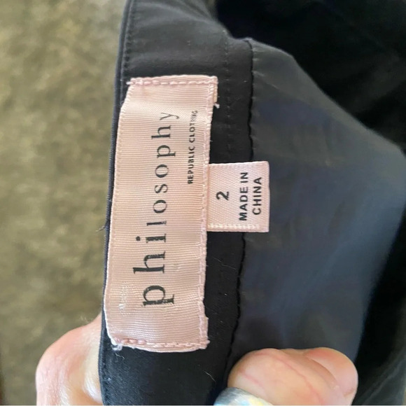 Black asymmetrical miniskirt - Picture 5 of 6